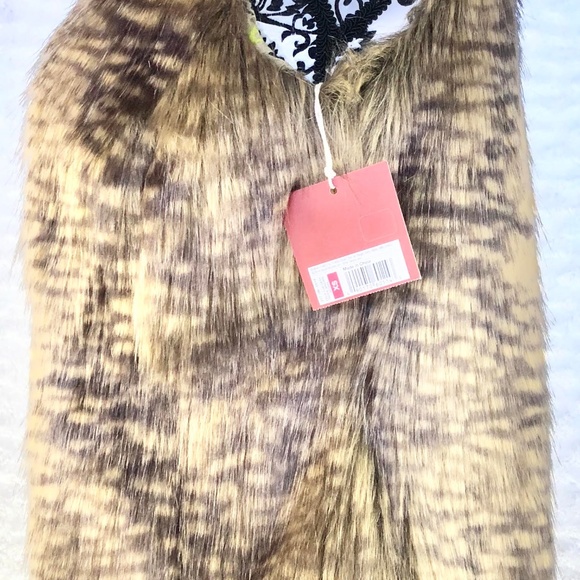 🆕NEW Mossimo Womens Faux Fur Open Vest Sz XS - Picture 5 of 7
